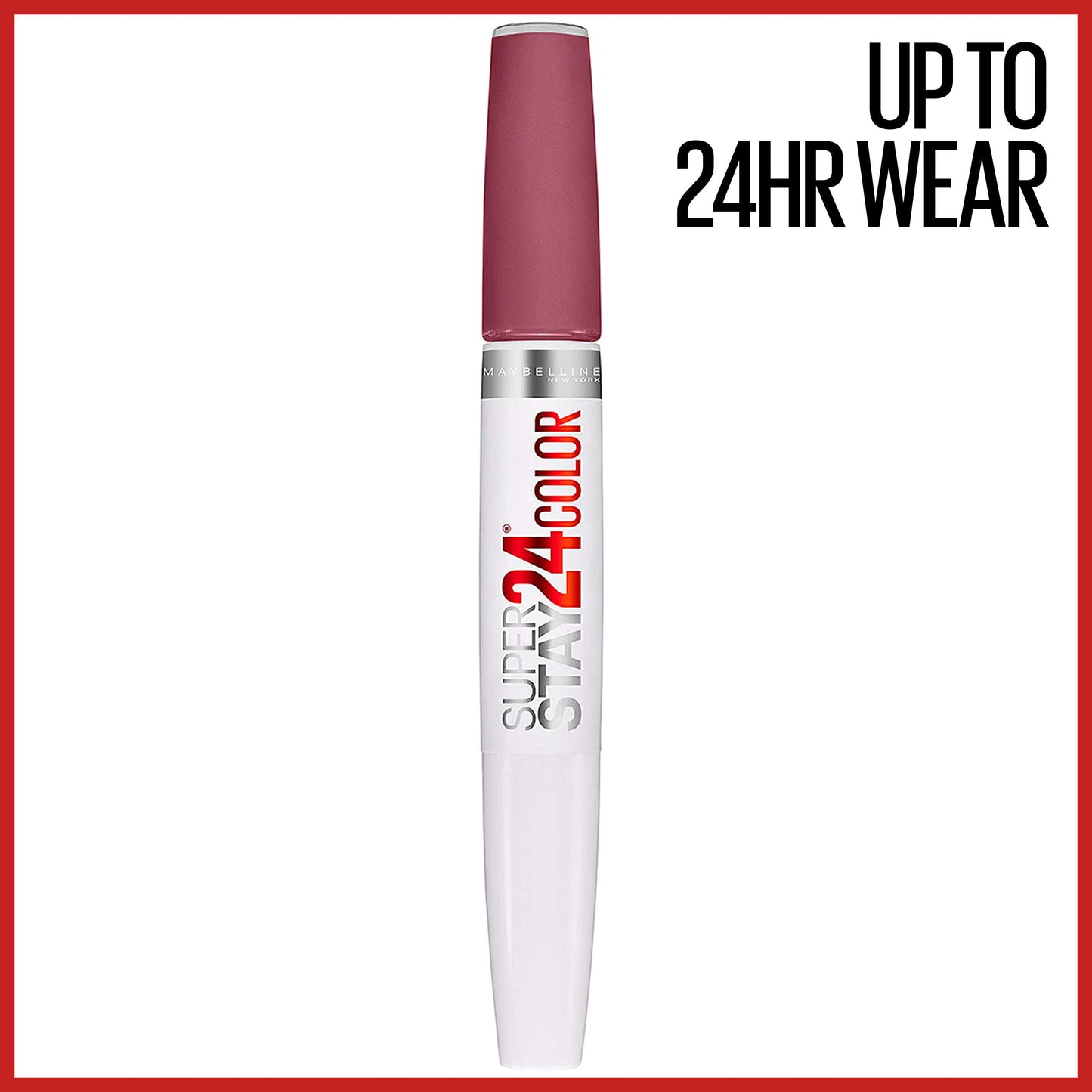 Maybelline SuperStay 24 2-Step Liquid Lipstick Makeup, Firmly Mauve, 1 kit