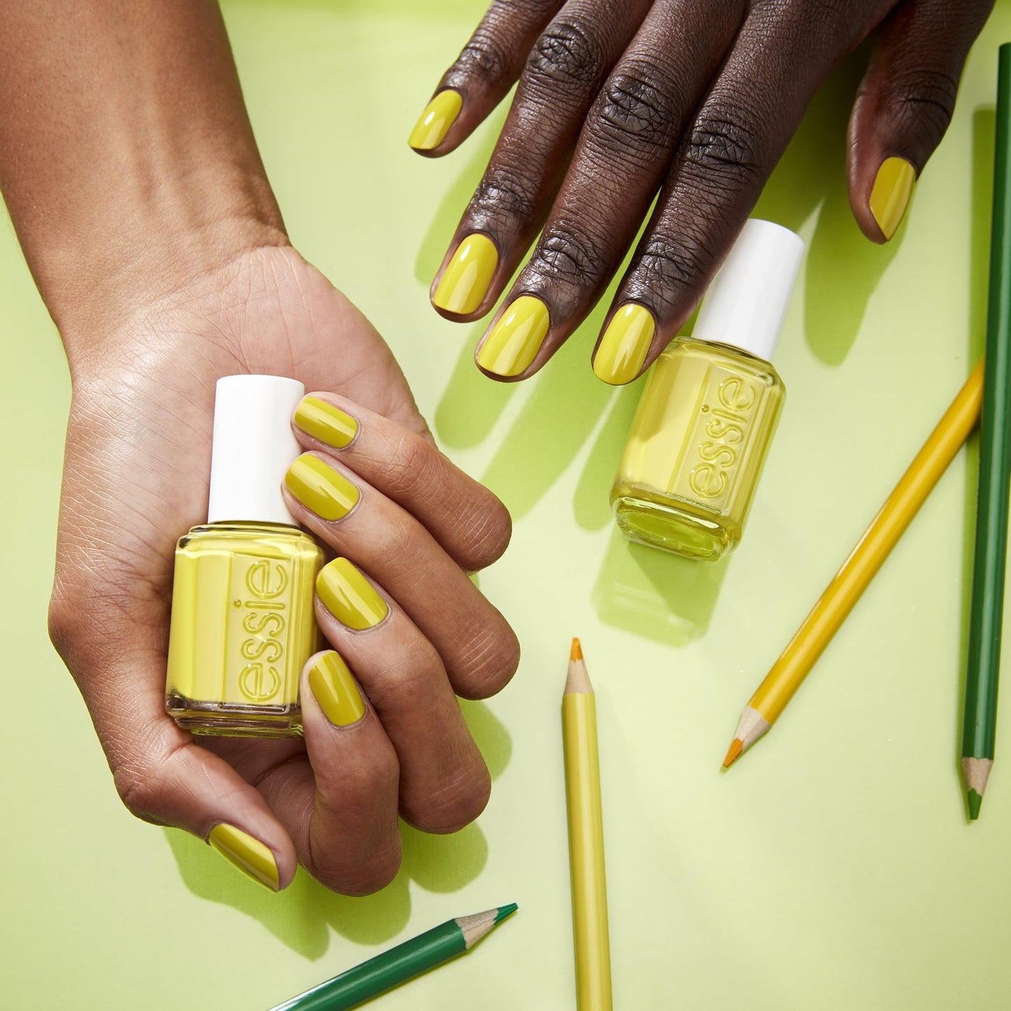 Esmalte de uñas Essie, verde lima intenso con calidad de salón, vegano, Piece Of Work, 0.46 fl oz