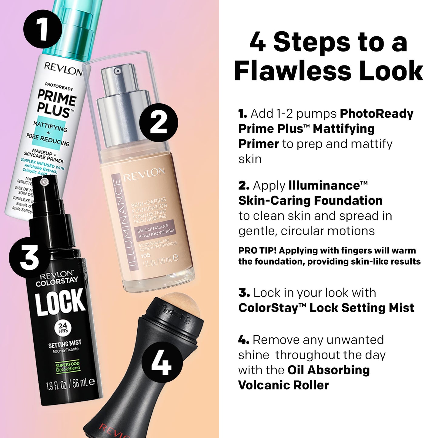 Revlon Illuminance Skin-Caring Liquid Foundation, Hyaluronic Acid, Hydrating and Nourishing Formula with Medium Coverage, 609 Sienna, 1 fl oz