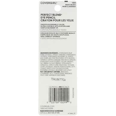 COVERGIRL Perfect Blend Eyeliner, Basic Black 100, 0.03 fl oz
