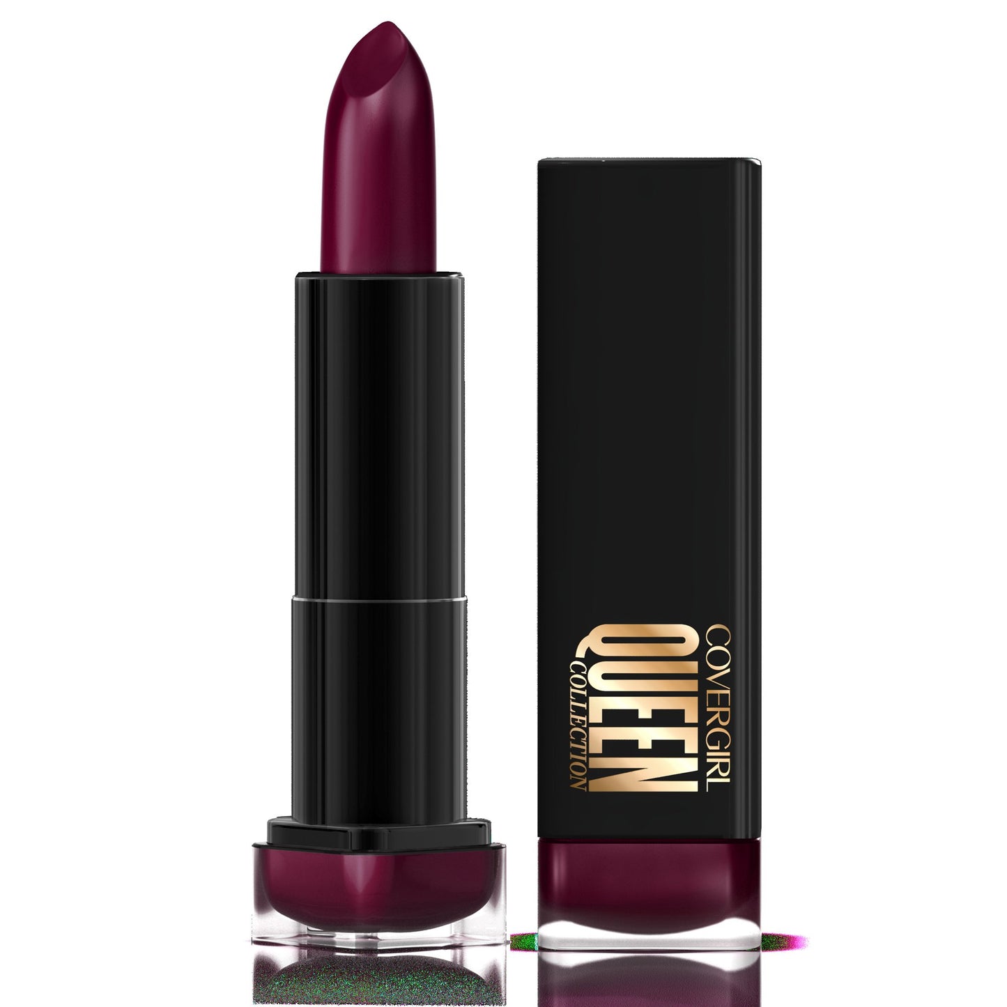 Lápiz labial COVERGIRL Queen Collection Soft Matte, Plum Palace, 0.12 onzas (el empaque puede variar)