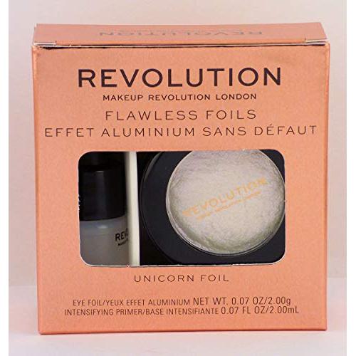 Makeup Revolution Flawless Foils Eyeshadow Palette, Unicorn Foil, Glitter & Metallic Shades, Longlasting Wear, Cruelty-Free, 0.06 Oz