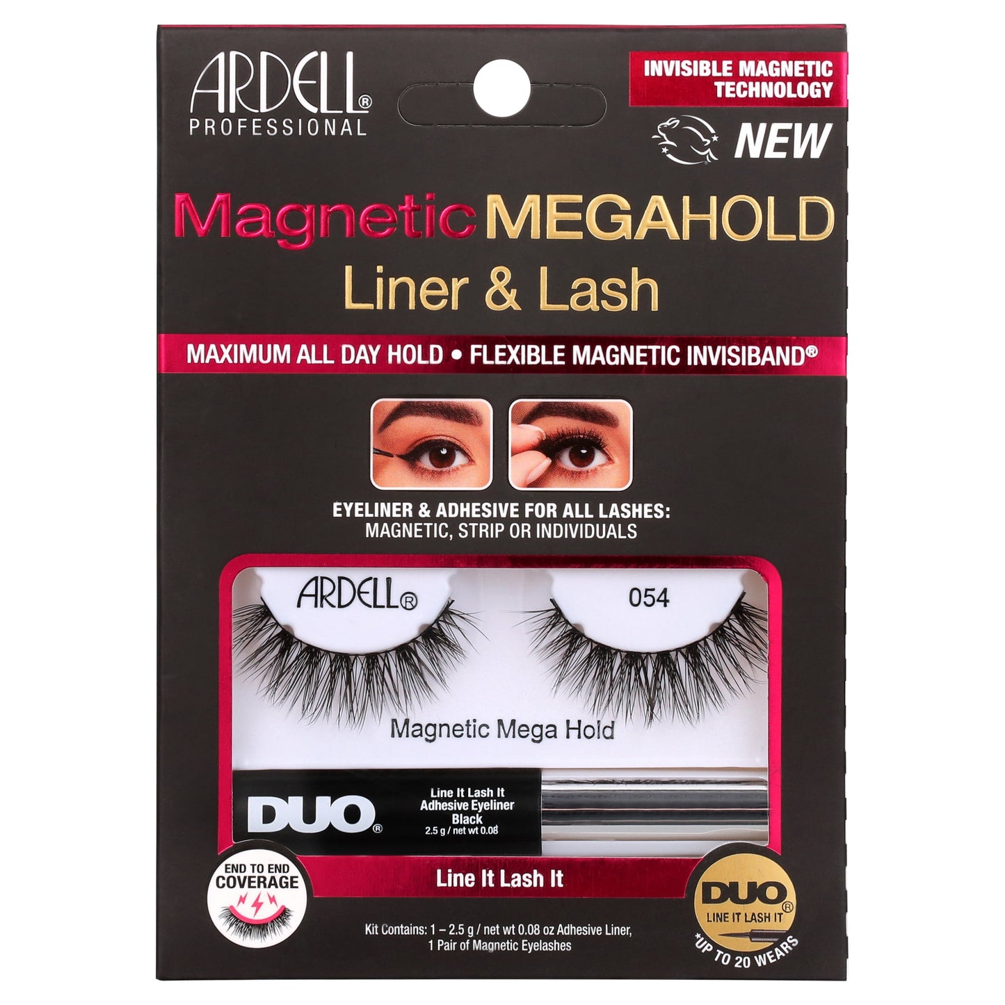 Ardell Magnetic Megahold Liner & Lash 054