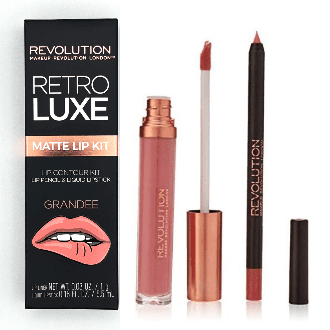 REVOLUTION Retro Luxe Lip Contour Kit - Pencil Lipstick (Value Pack)