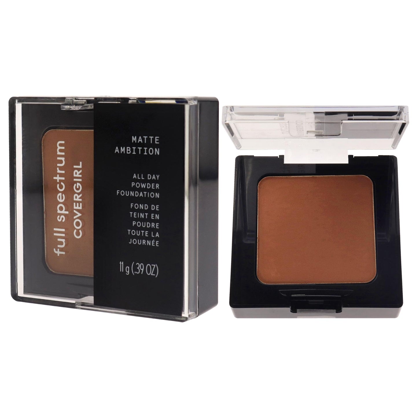 COVERGIRL Full Spectrum Matte Ambition All-Day Powder Foundation, Deep Cool 2