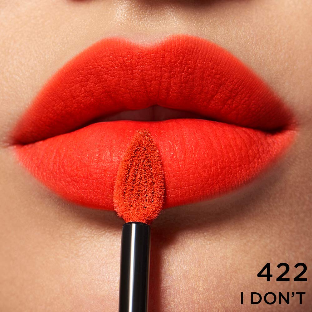 Tinte labial ligero mate L'Oréal Paris Rouge Signature, alta pigmentación, no me gusta