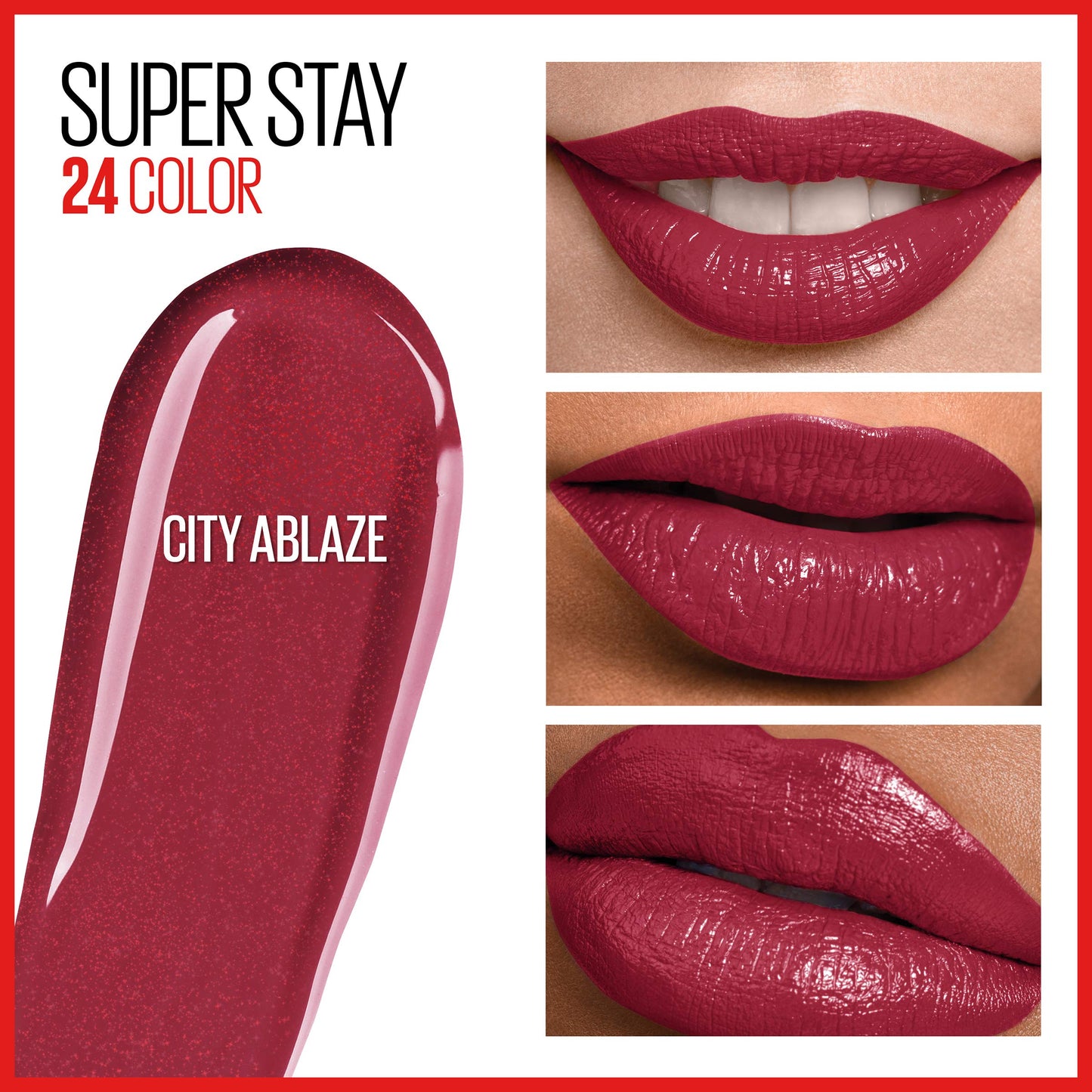 Maybelline SuperStay 24 2-Step Liquid Lipstick, City Ablaze