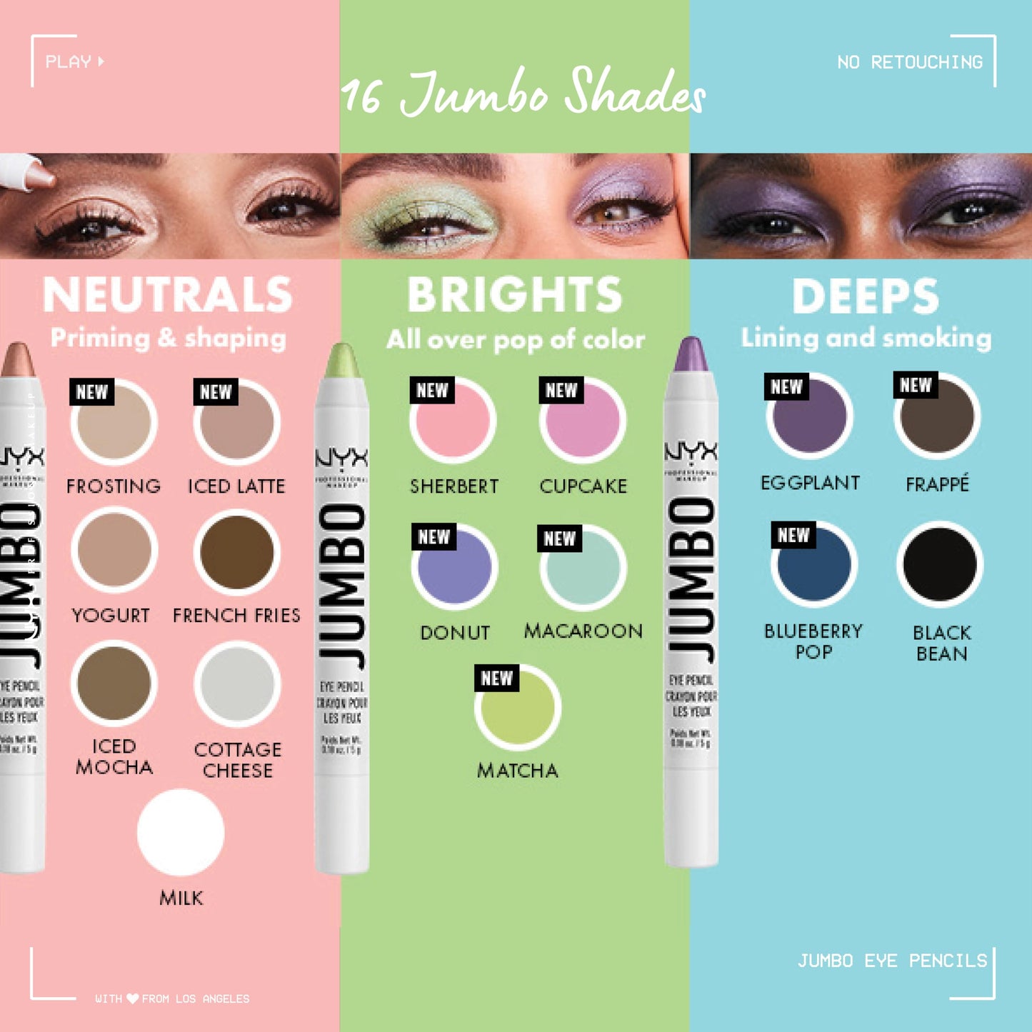 NYX Professional Makeup Jumbo Eye Pencil, Milk