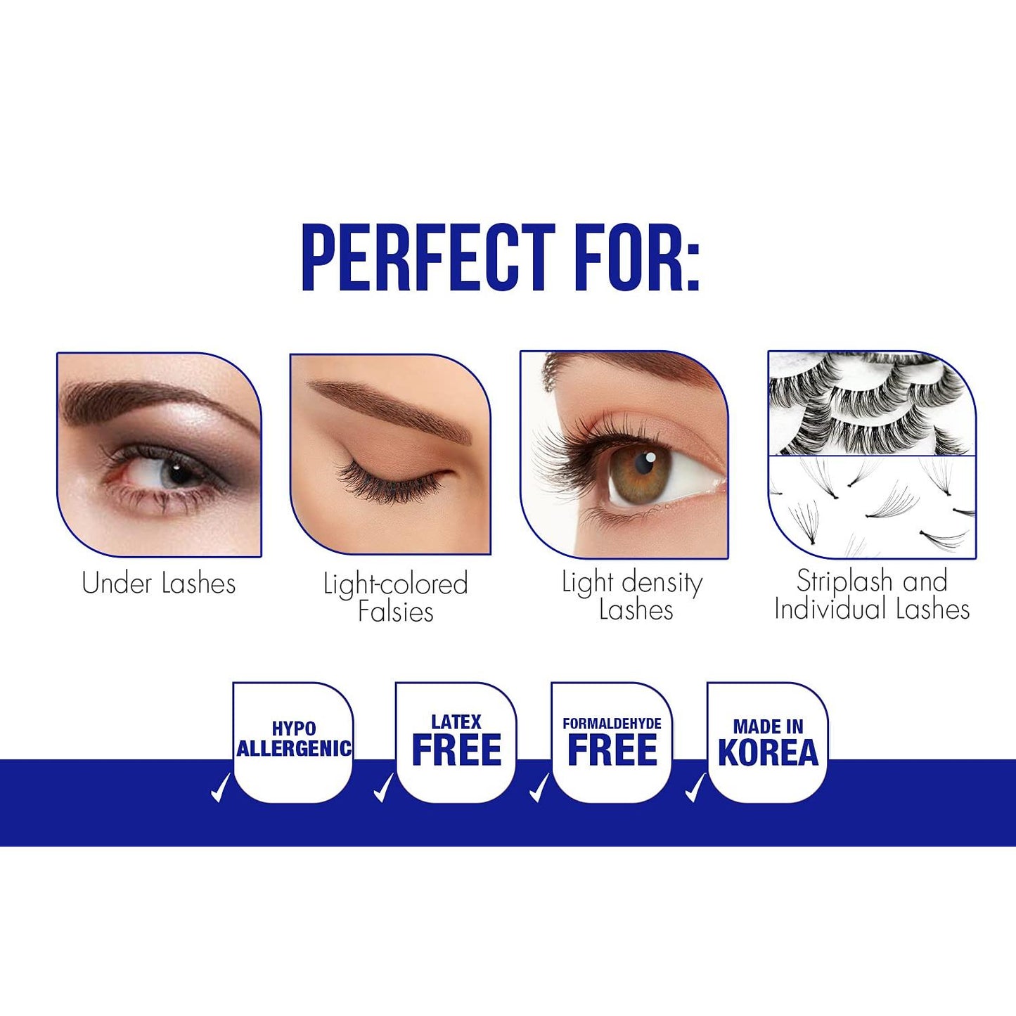 Adhesivo para pestañas postizas DUO Quick-Set Strip Lash: transparente, resistente al agua, de larga duración y secado rápido, 0.18 oz (paquete de 1)
