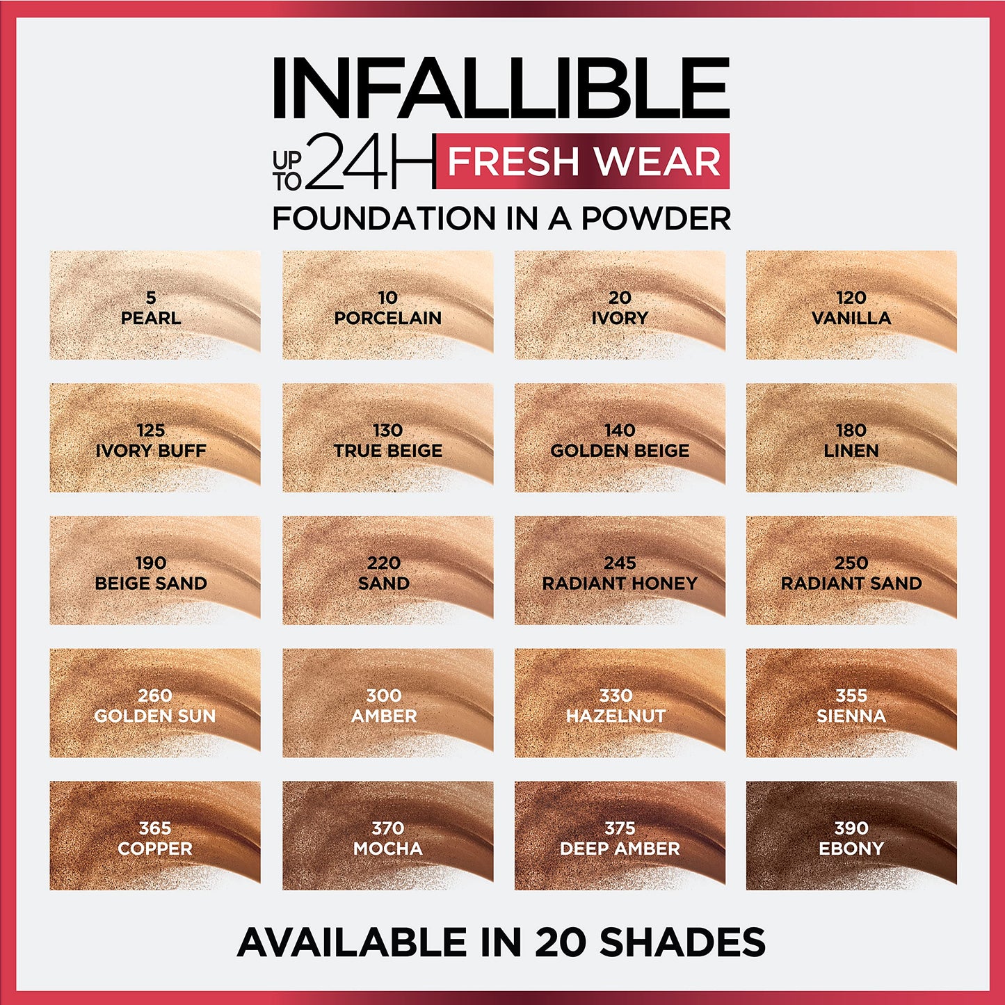 L'Oreal Paris Infallible Fresh Wear Liquid Foundation, 375 Deep Amber, 1 fl oz