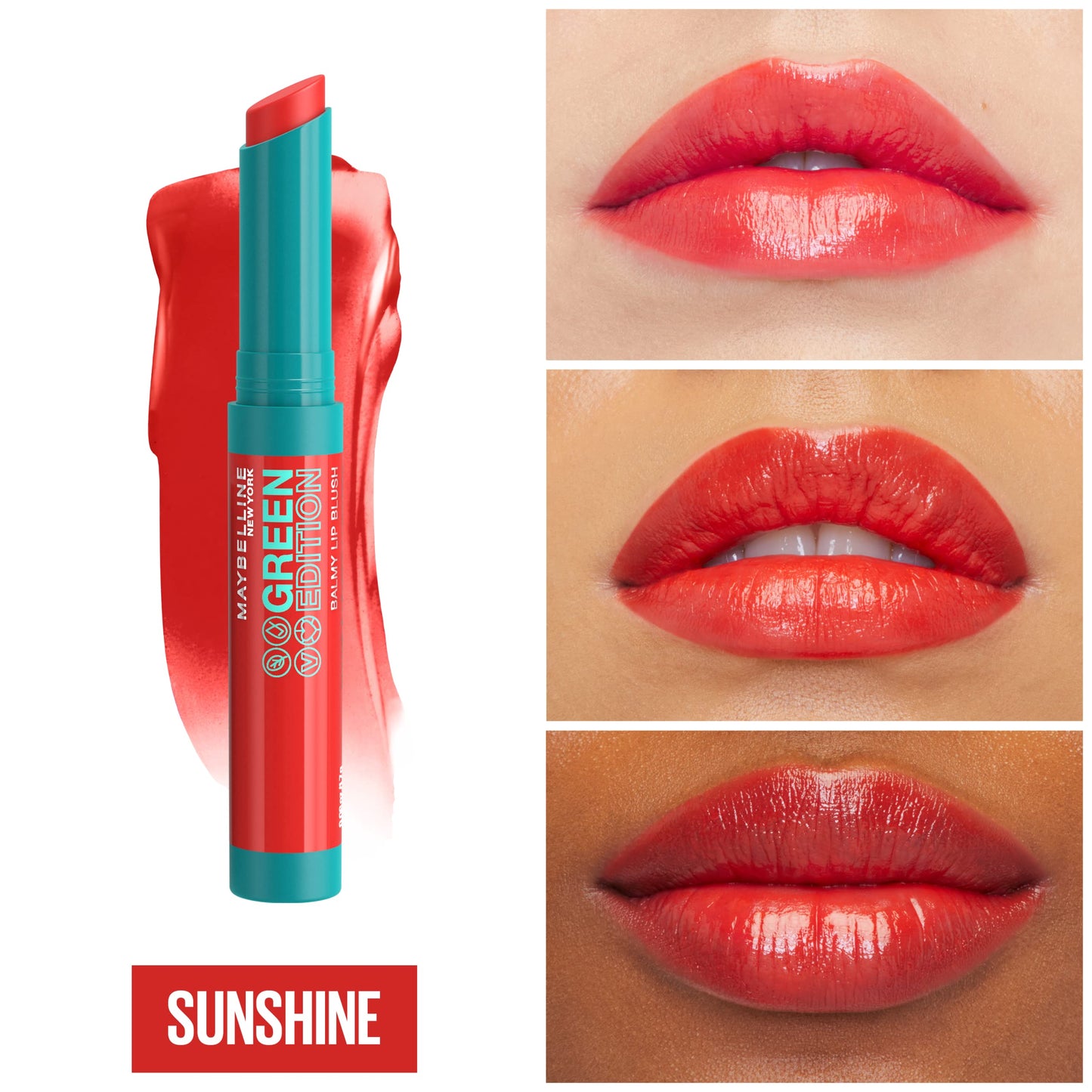 Maybelline Green Edition Balmy Lip Blush with Mango Oil, Sunshine