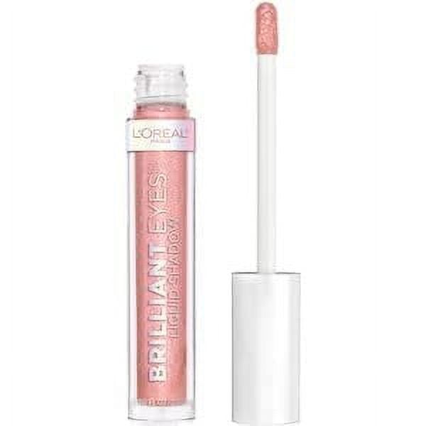L'Oreal Paris Makeup Brilliant Eyes Shimmer Liquid Eye Shadow, Longwearing Lasting Shimmer, Crease Resistant, Flake-proof, Precision Applicator, Quick Dry, Non-greasy, Crushed Copper, 0.1 fluid_ounces