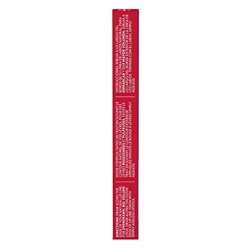 CoverGirl Simply Ageless Lip Flip Liner - Long Lasting Lip Liner - Devoted Red