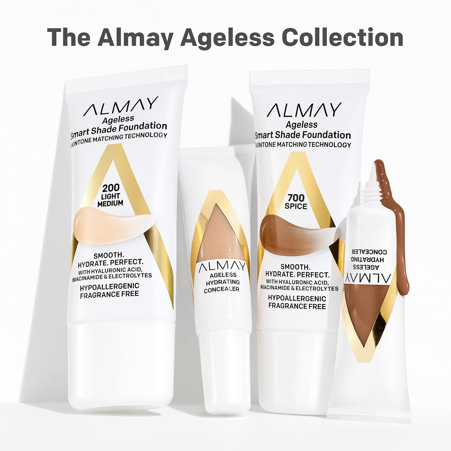 Almay Ageless Hydrating Liquid Concealer, Natural Finish, 005 Fair, 0.37 fl oz