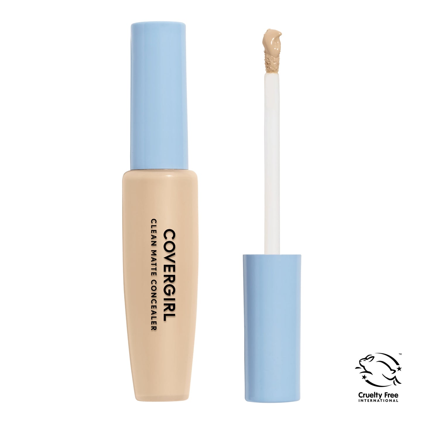 COVERGIRL Clean Matte Concealer, 220 Medium, 0.32 fl oz, Full Coverage, Skin-Brightening