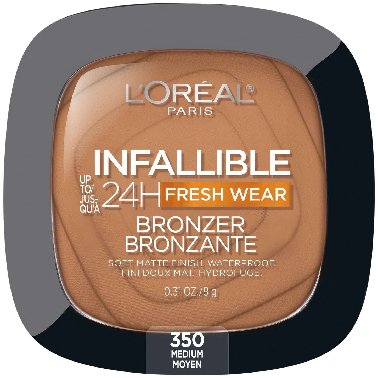 L'Oreal Paris Infallible Soft Matte Bronzer, Medium, 0.31 oz