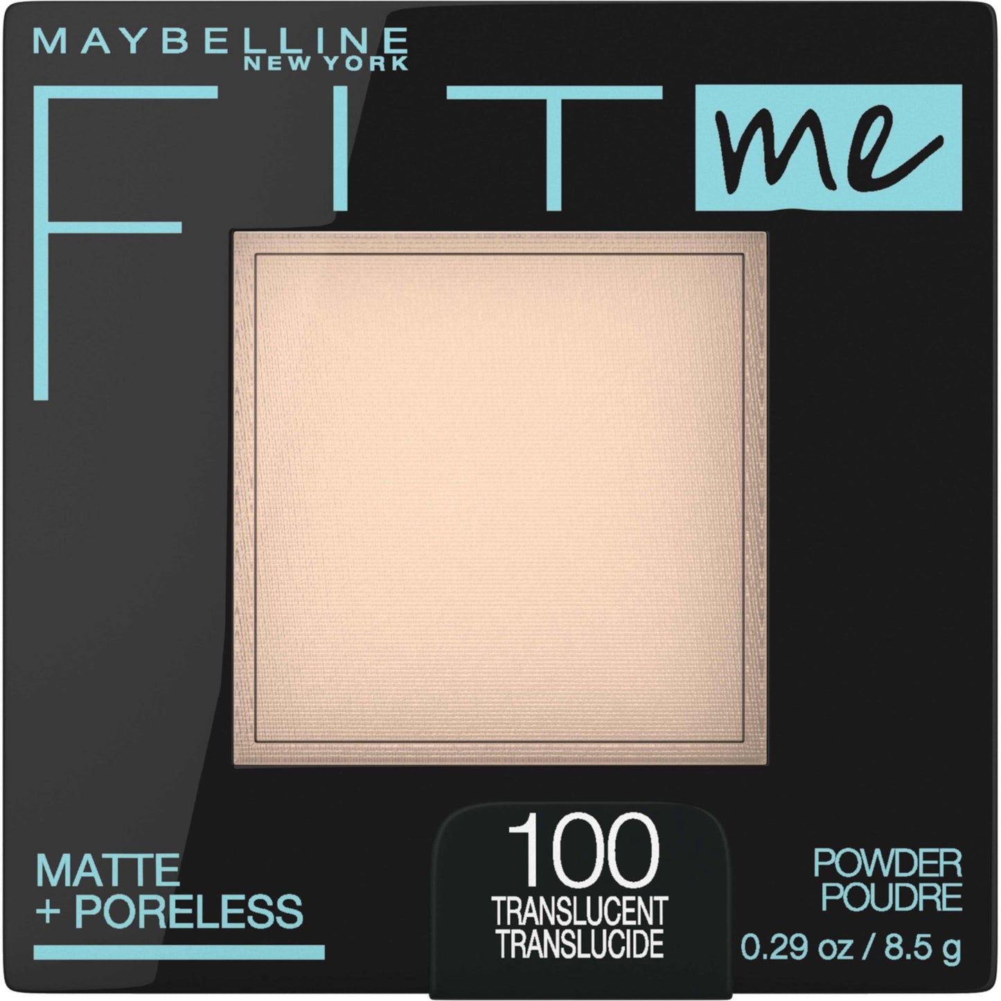 Maybelline Fit Me Matte Poreless Pressed Face Powder Makeup, Translucent, 0.29 oz