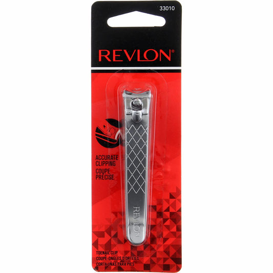 Revlon Accurate Clipping Stainless Steel Toenail Clipper, Silver, 1 Count