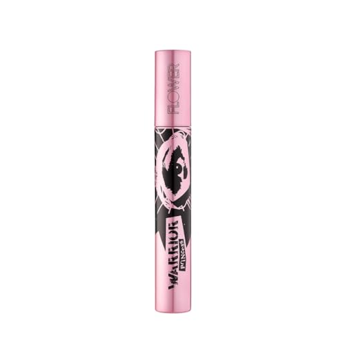 FLOWER BEAUTY Warrior Princess Mascara, Extra Length & Definition (Royal Black)