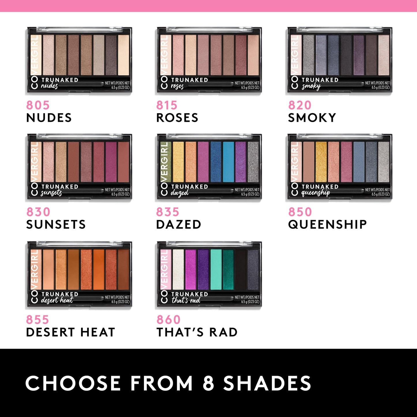 COVERGIRL TruNaked Eyeshadow Palette, 845 Sunsets, 0.23 oz