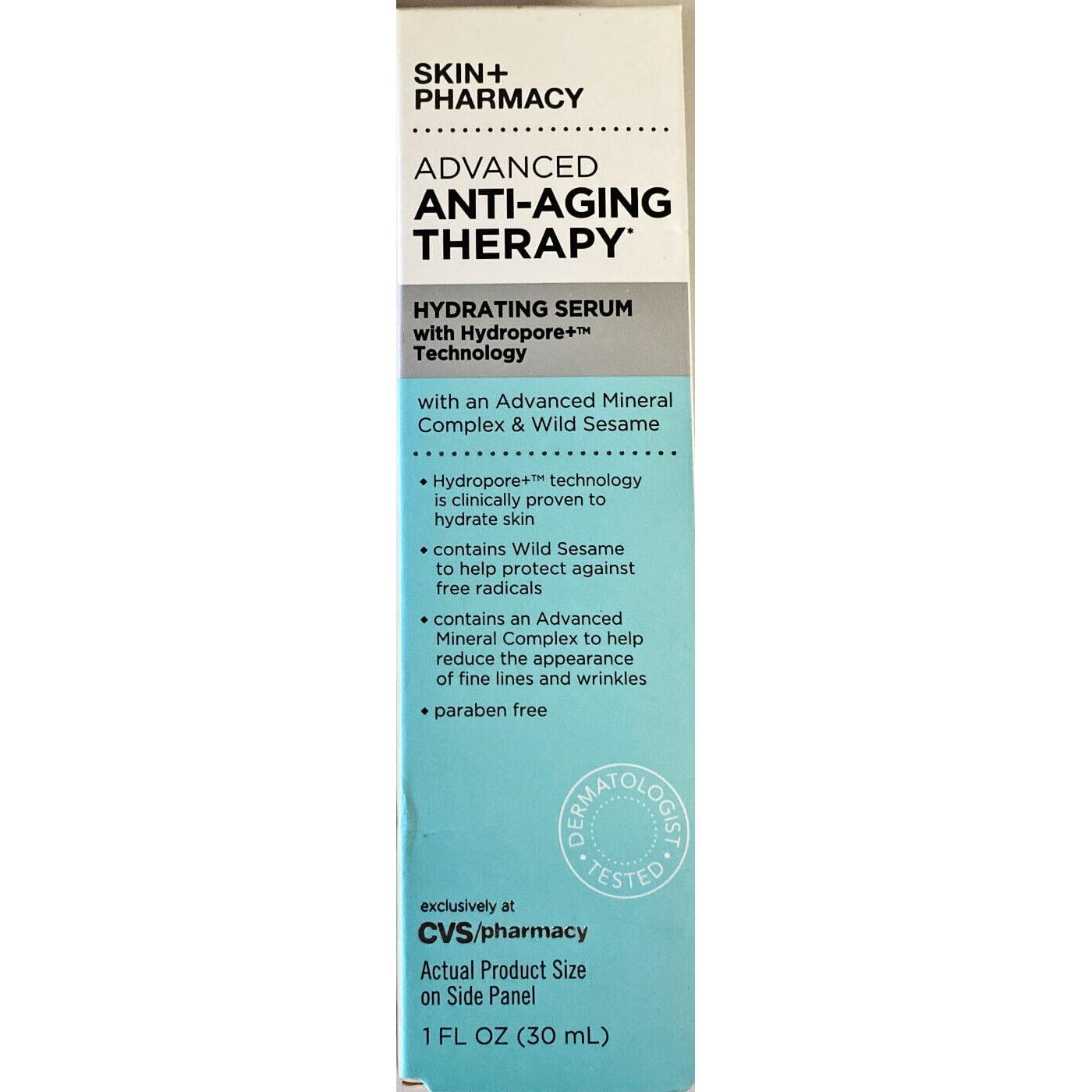 CVS Pharmacy Advanced ANTI-AGING THERAPY HYDRATING SERUM 1 oz.