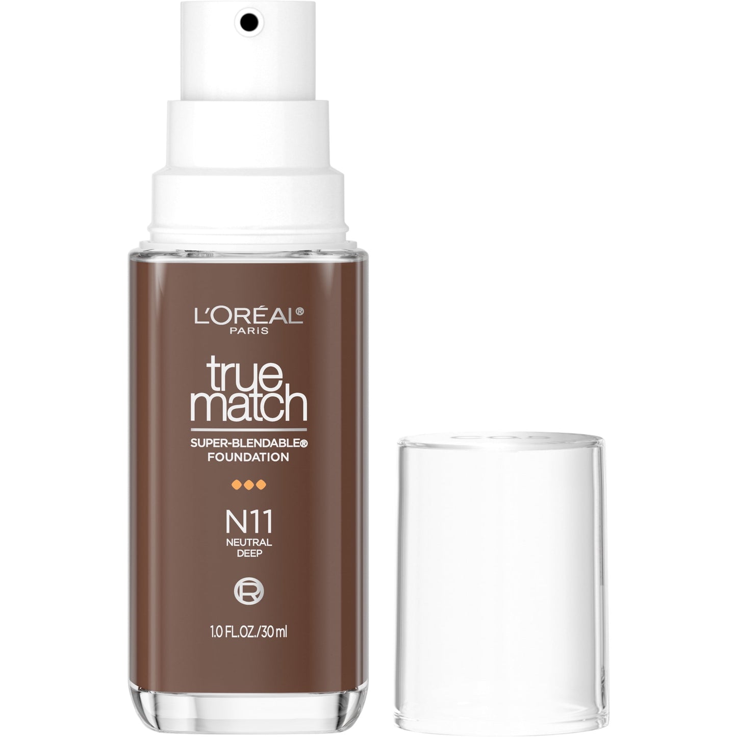 L'Oreal Paris True Match Cream Foundation Makeup, N11 Neutral Deep, 1 fl oz