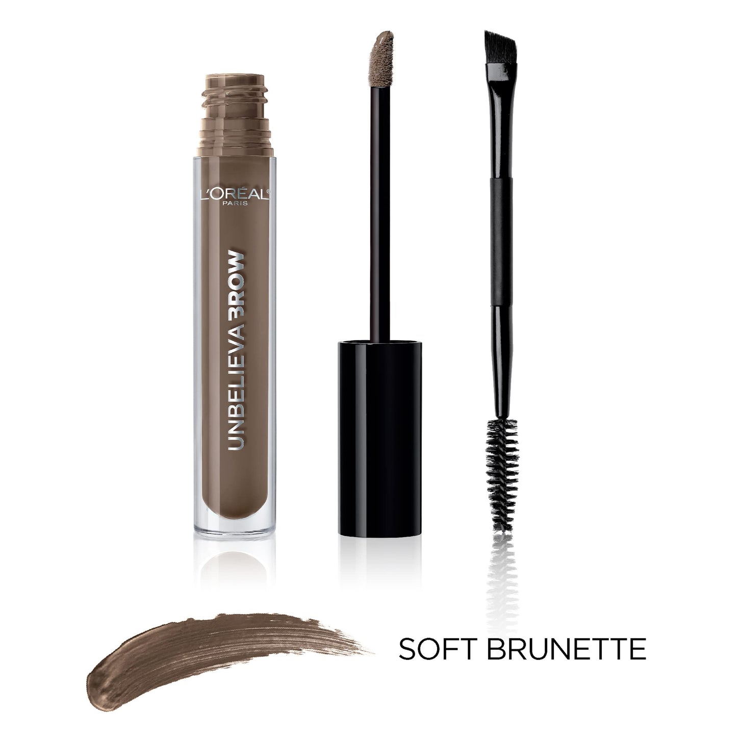 L'Oreal Paris Unbelieva-Brow Longwear Waterproof Tinted Brow Gel, Soft Brunette