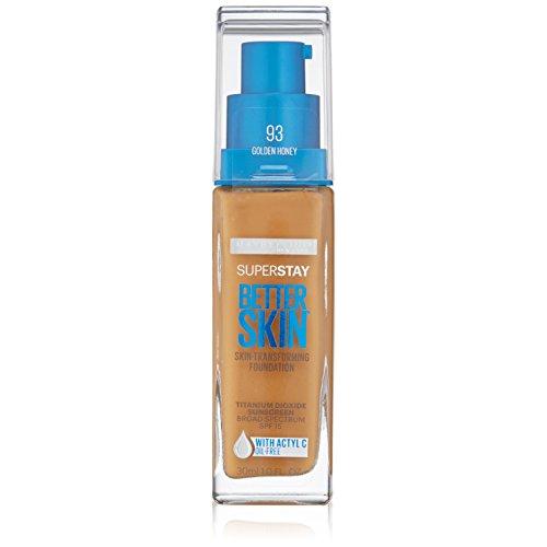 Maybelline New York Super Stay Better Skin Foundation, Golden Honey, 1 fl. oz.