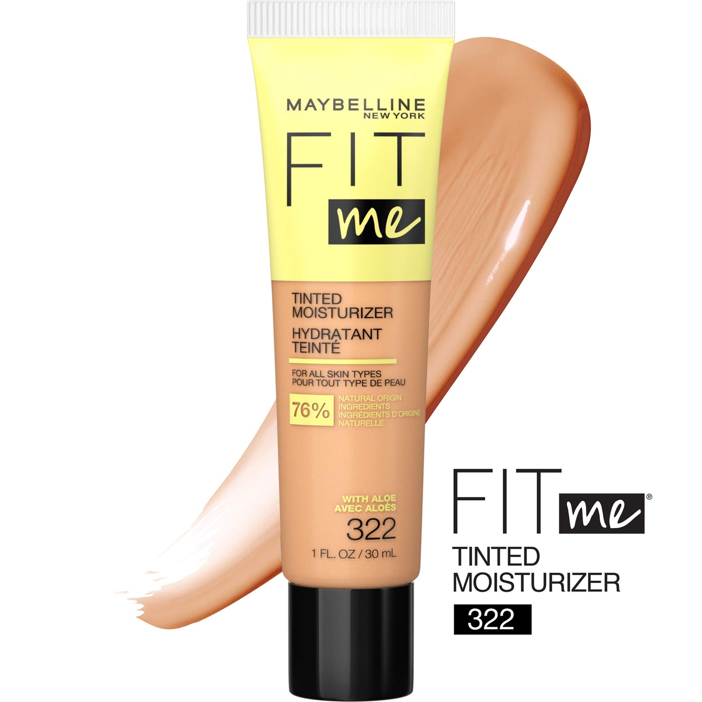 Maybelline fit me tinted moisturizer liquid face tube all skin types