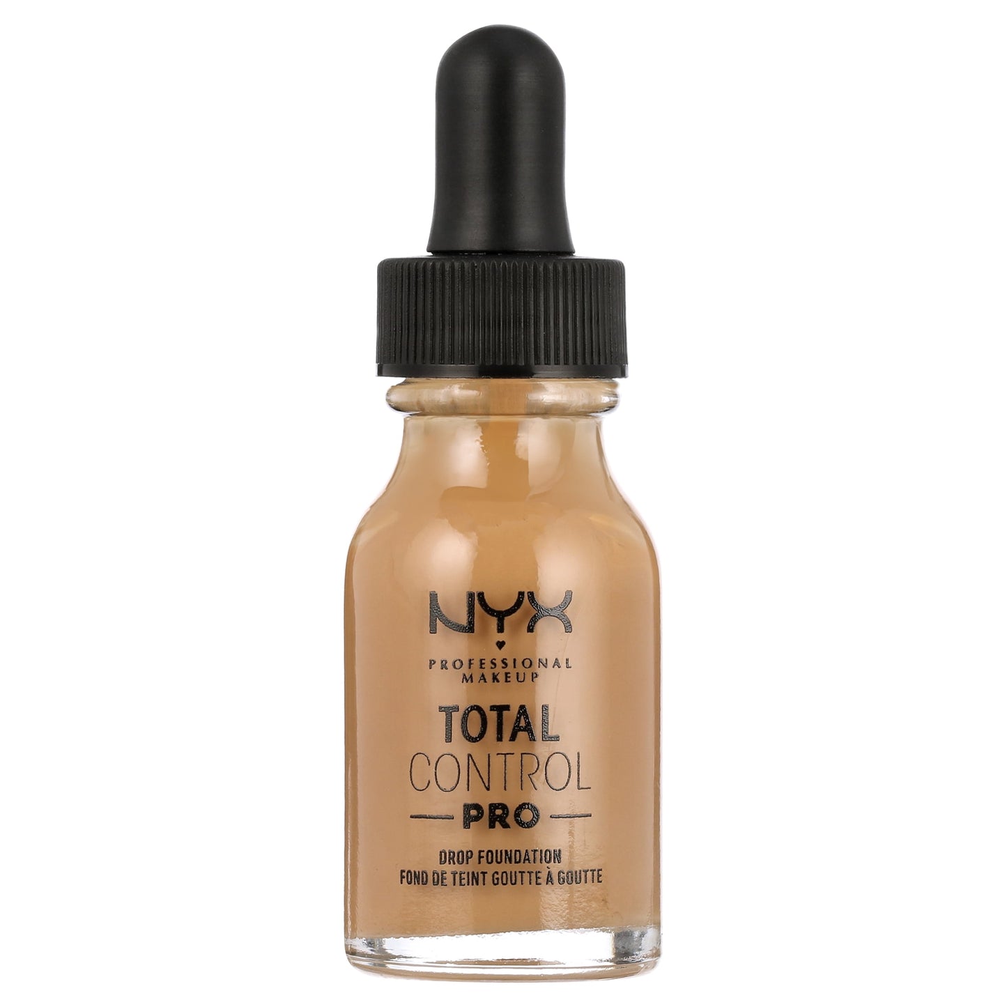 NYX Professional Makeup Total Control Pro Drop Foundation, Skin-true buildable coverage, clean vegan formula, Golden