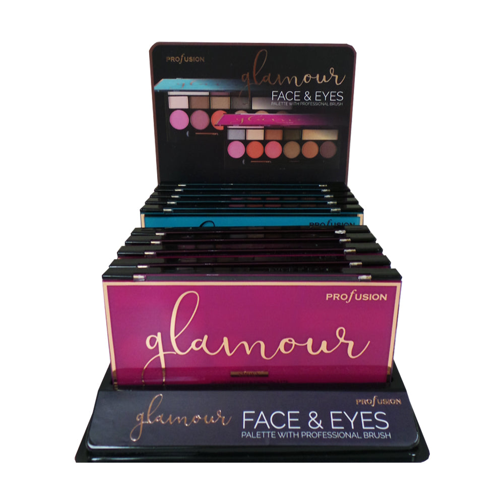 profusion-glamour-16-color-face-eyes-palette-display-set-10-pcs