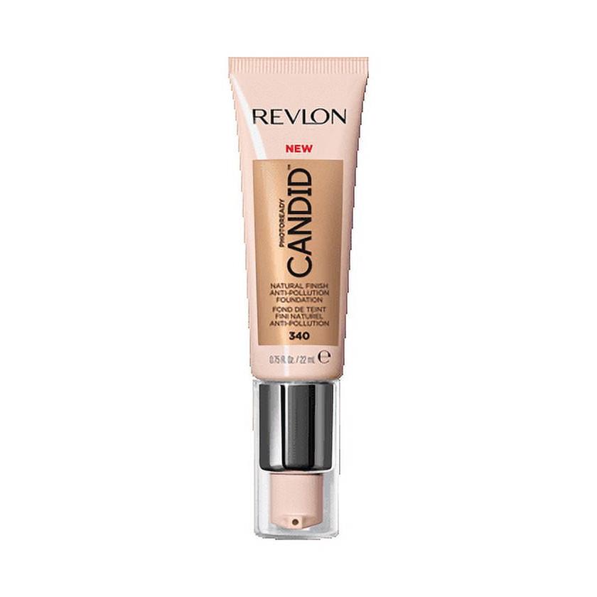 Revlon PhotoReady Candid Natural Finish Anti-Pollution Foundation, 340 True Beige, 0.75 fl oz.
