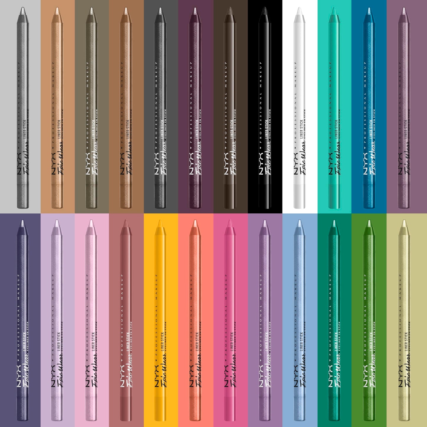 NYX Professional Makeup Epic Wear Liner Sticks, Long-Lasting Waterproof Eyeliner Pencil, Pitch Black