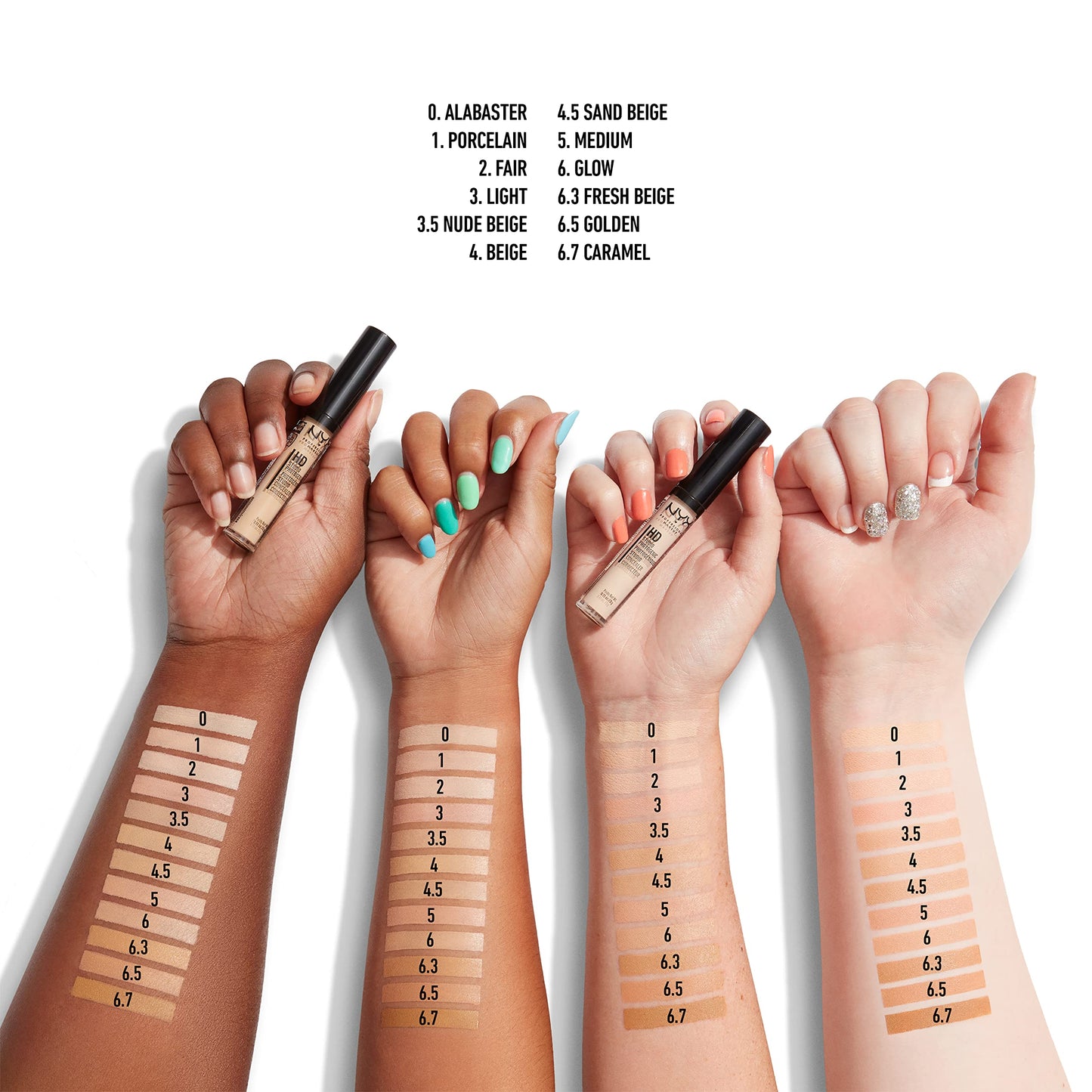 NYX Professional Makeup HD Studio Photogenic Wand, Medium Coverage, Undereye Concealer Beige