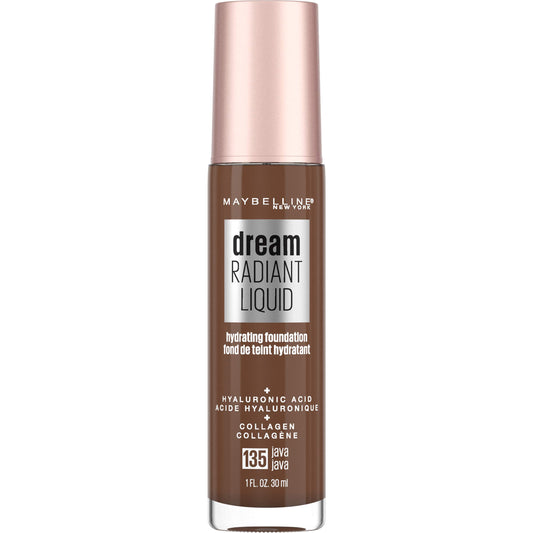 Maybelline Dream Radiant Medium Coverage Hydrating Foundation, Java, 1 fl. oz.