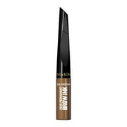 Revlon ColorStay 5-in-1 Semi-Permanent Brow Ink with Spoolie Brush, Waterproof, Transfer-Proof, Eyebrow Makeup, Easy to Remove, 351 Warm Brown Ink, 0.09 fl oz