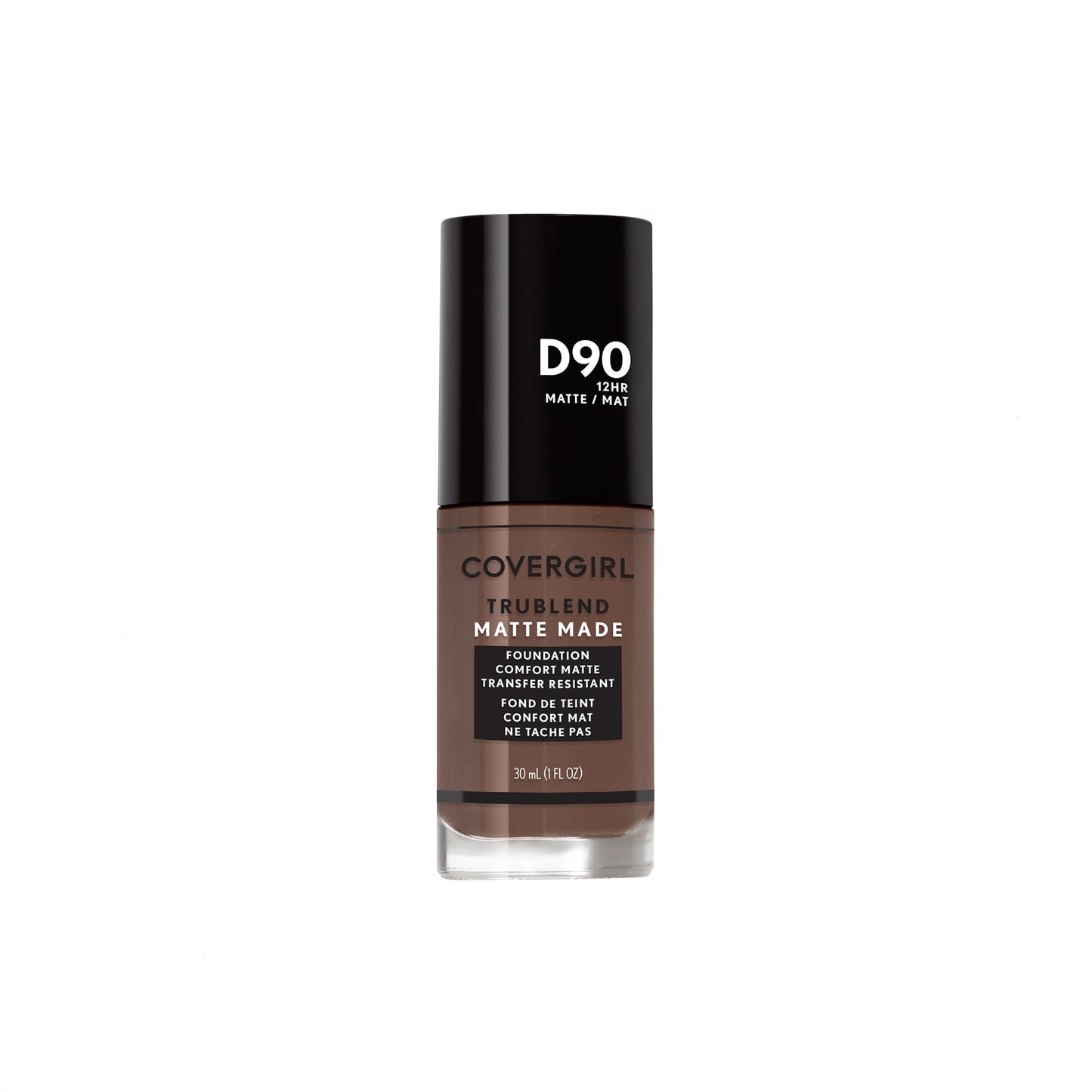 COVERGIRL TruBlend Matte Made Liquid Foundation, D90 Espresso