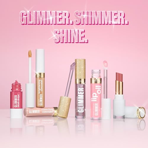 Revlon Super Lustrous Glimmer Nourishing Lip Oil, 004 Gone Rose, 0.13 fl oz