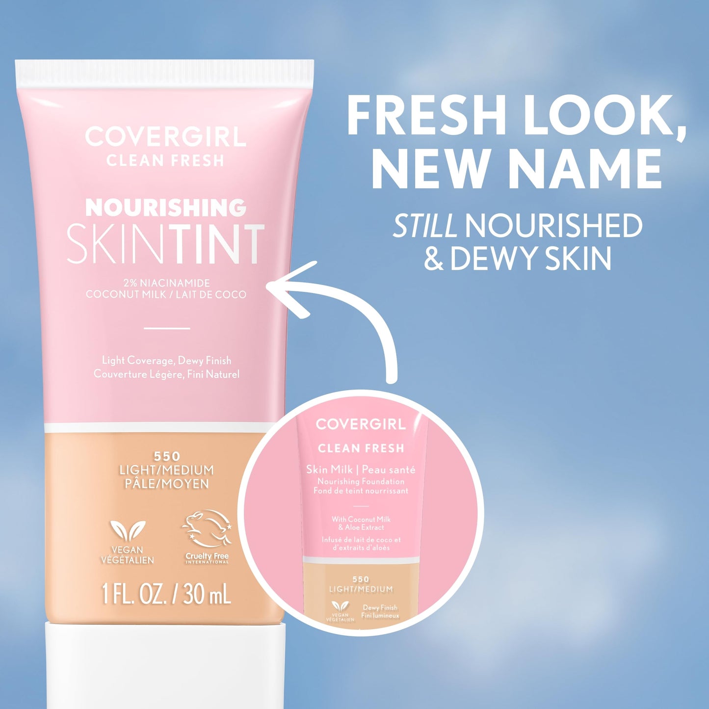 COVERGIRL Clean Fresh Skin Milk, Dark