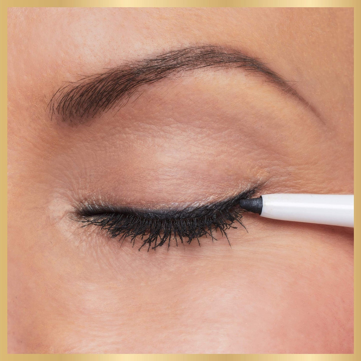 L'Oreal Paris Waterproof Satin Glide Eyeliner Pencil, Brown, Smudge-Resistant