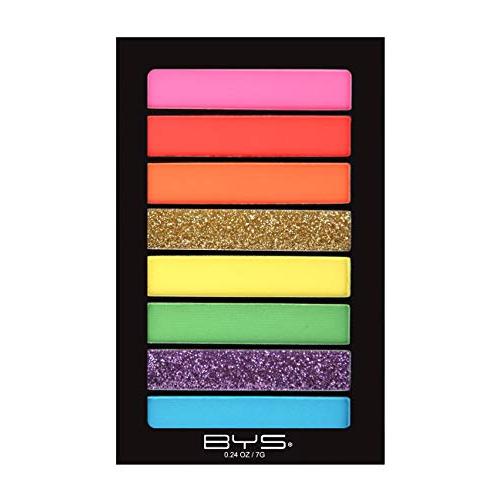 BYS Women's 8-Piece Eye Shadow Palette, Easy Blendable Eye Pigments