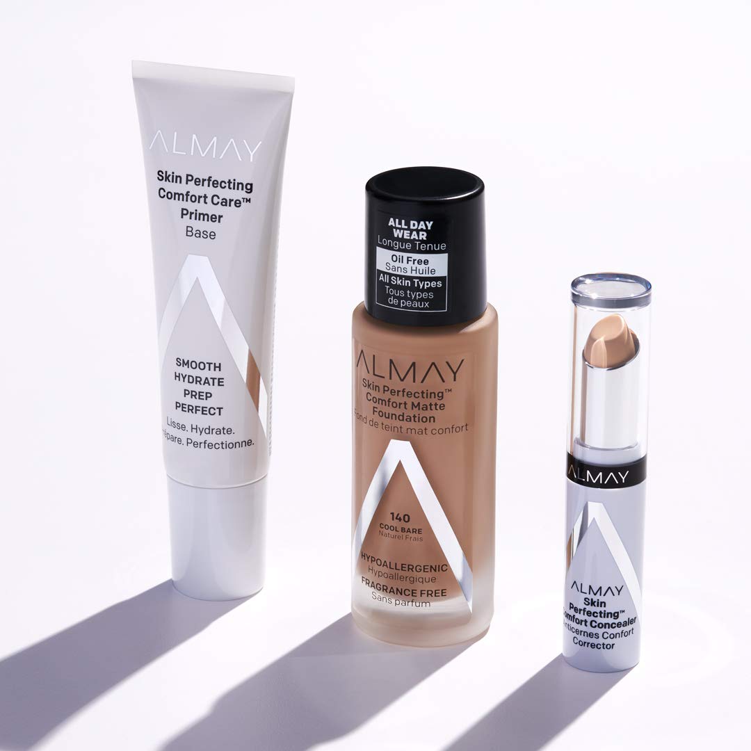 Almay Skin Perfecting Comfort Matte Liquid Foundation, 200 Neutral Honey, 1 fl oz