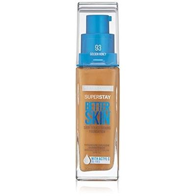 Maybelline New York Super Stay Better Skin Foundation, Golden Honey, 1 fl. oz.
