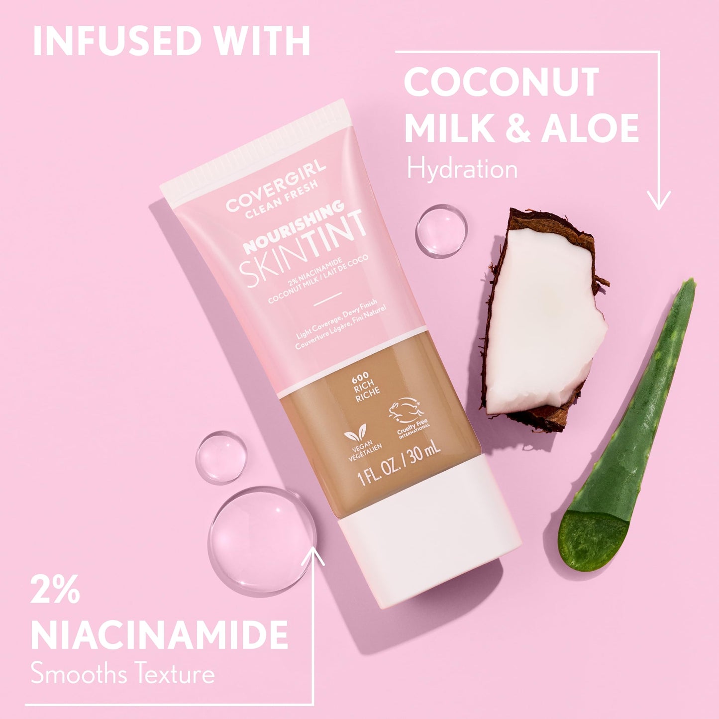 COVERGIRL Clean Fresh Skin Milk, Dark