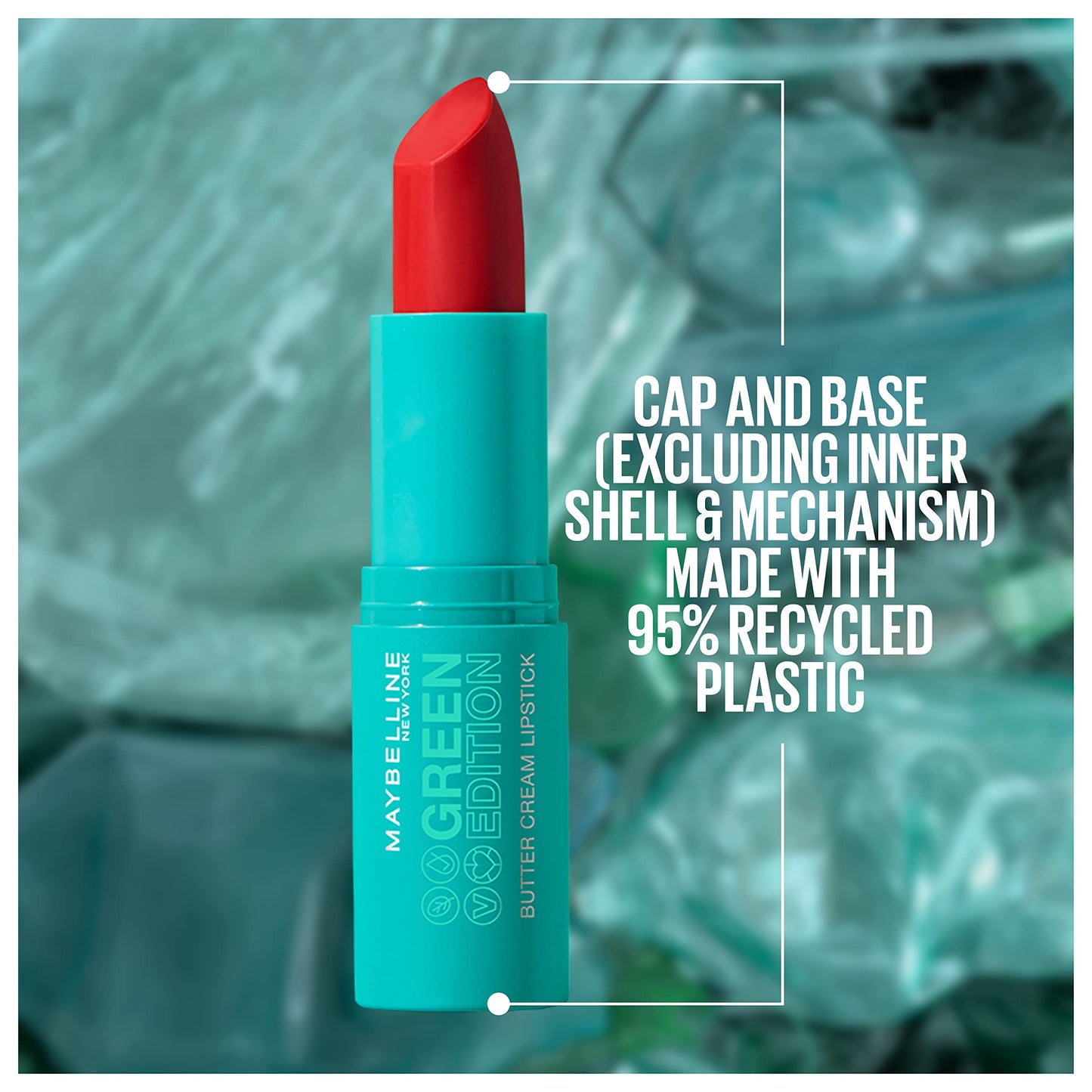 Maybelline Green Edition Butter Cream High Pigment Bullet Lipstick, Maple