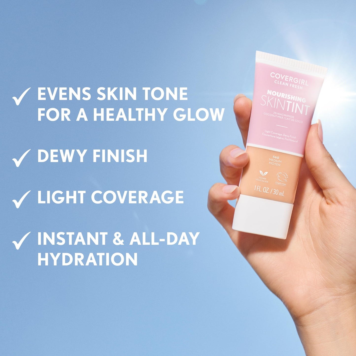 COVERGIRL Clean Fresh Skin Milk, Dark