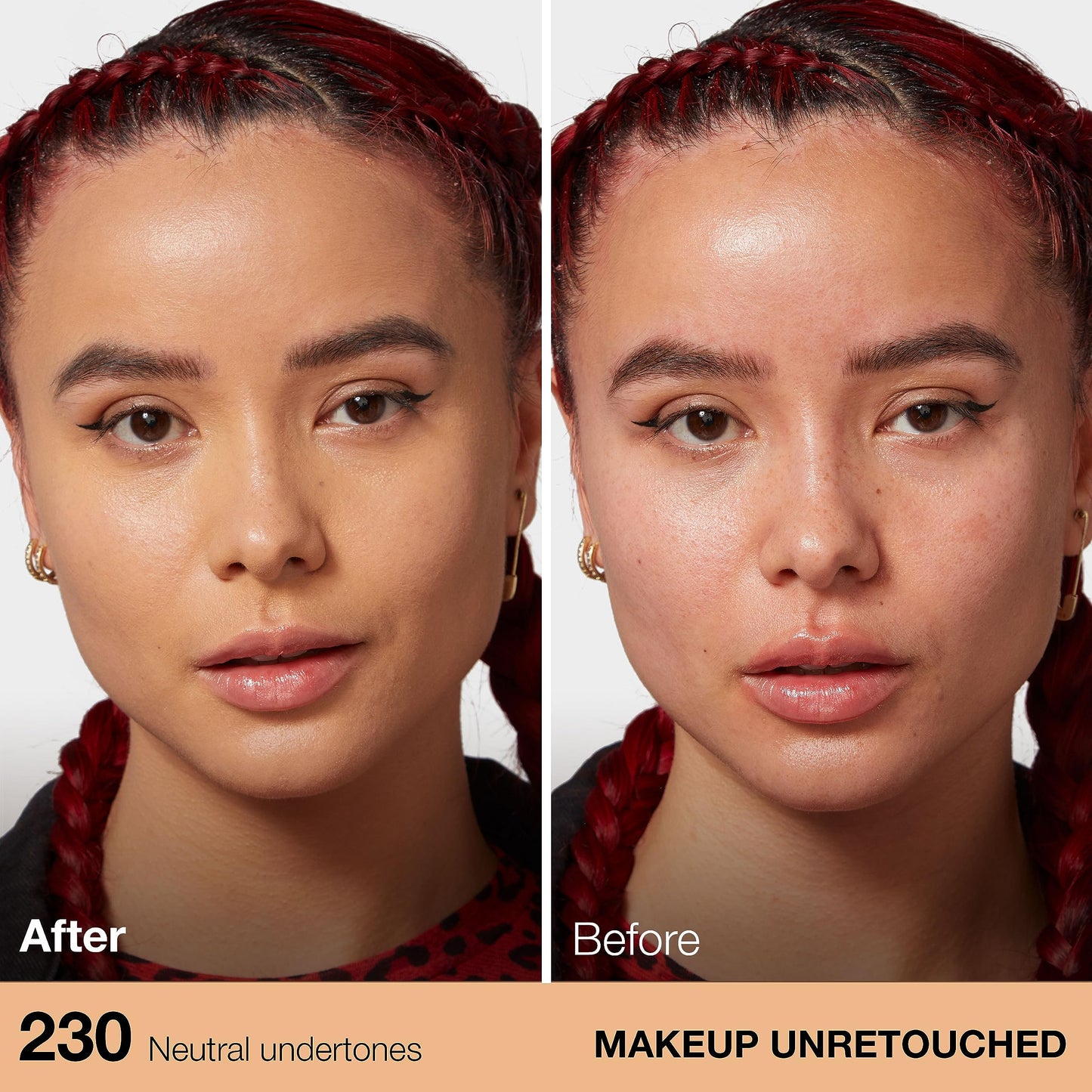 Maybelline Poreless Liquid Foundation Makeup, 230 Natural Buff, 1 fl oz