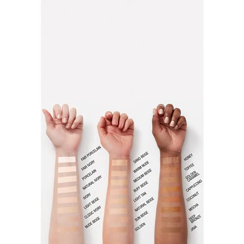 Maybelline Super Stay Liquid Foundation Makeup, Full Coverage, 118 Light Beige, 1 fl oz