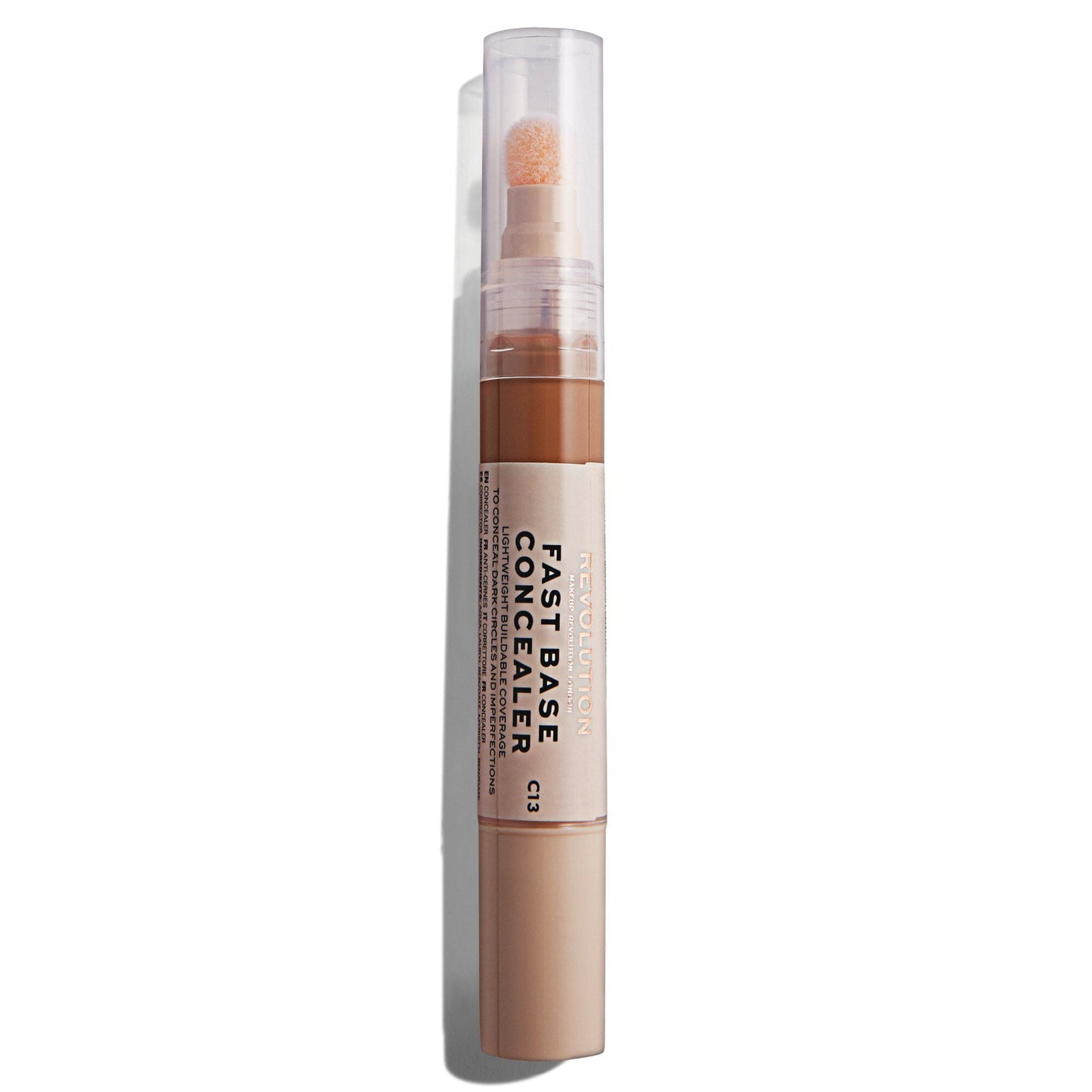 Makeup Revolution - Fast Base Concealer For Women - C13 Tan Shade - Blemish Concealer Pen