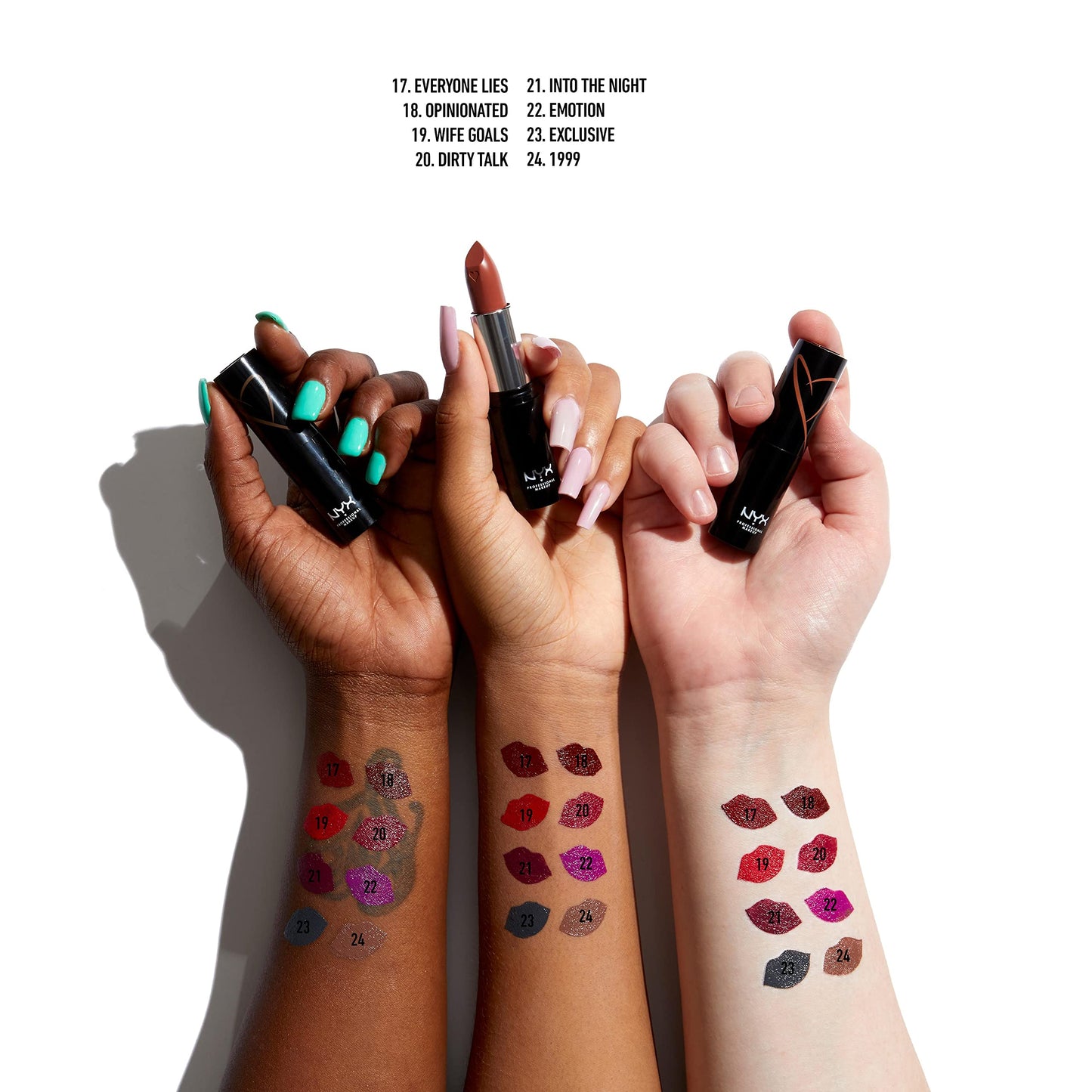 NYX Professional Makeup Shout Loud Hydrating Satin Lipstick, Wife Goals